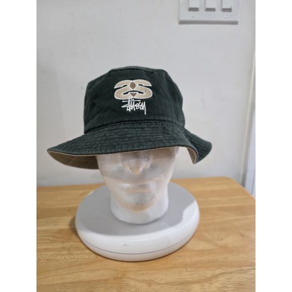 Rare Old Stussy Hat 90S Fade Green L-XL - Picture 1 of 5